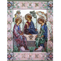 Набор для вышивания хрустальными бусинами ОБРАЗА В КАМЕНЬЯХ "Святая Троица"